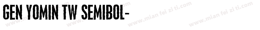 gen yomin tw semibol字体转换